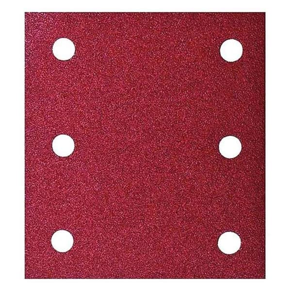 Slipskivor - MAKITA - 114 x 140 mm - Korn 80 - 6 sughål - Paket med 10 st