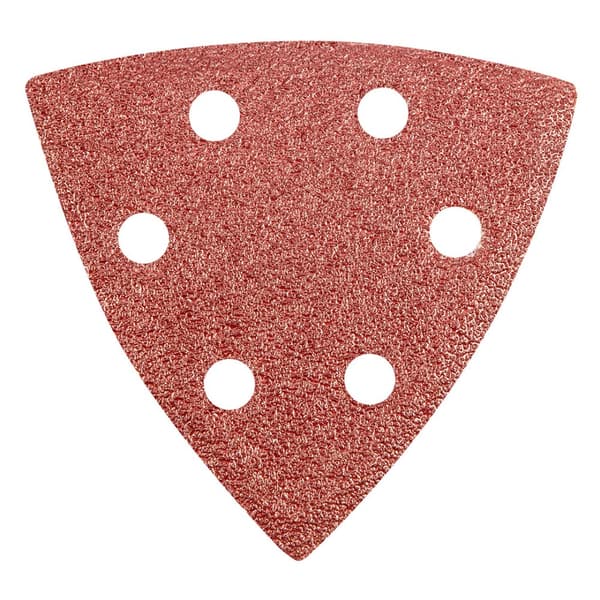 Delta kardborresandpapper 93 x 93 mm K 60, 5 st, med hål