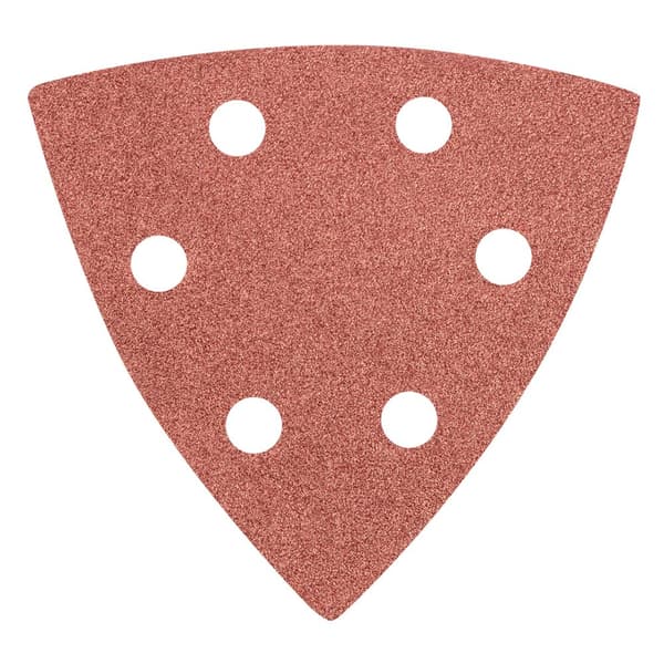 Delta kardborresandpapper 93 x 93 mm K 120, 5 st, med hål