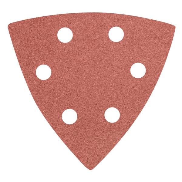 Delta kardborresandpapper 93 x 93 mm K 240, 5 st, med hål