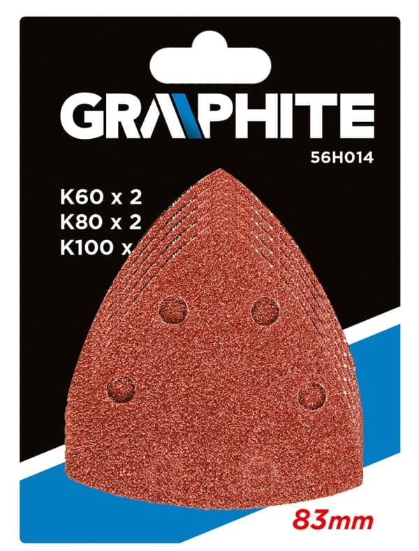 Kardborreslippapper, 83 x 83 x 83 mm (K60x2, K80x2, K100x1), 5 st.