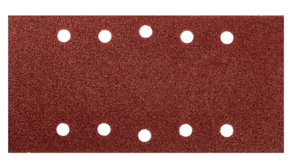 Kardborresandpapper 115 x 230 mm, K60, 5 st, med hål