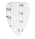 Miniatyrbillede 5 af 8: Velcro sandpapir delta 140 x 140 x 80 mm, K40, 5 stk., med huller