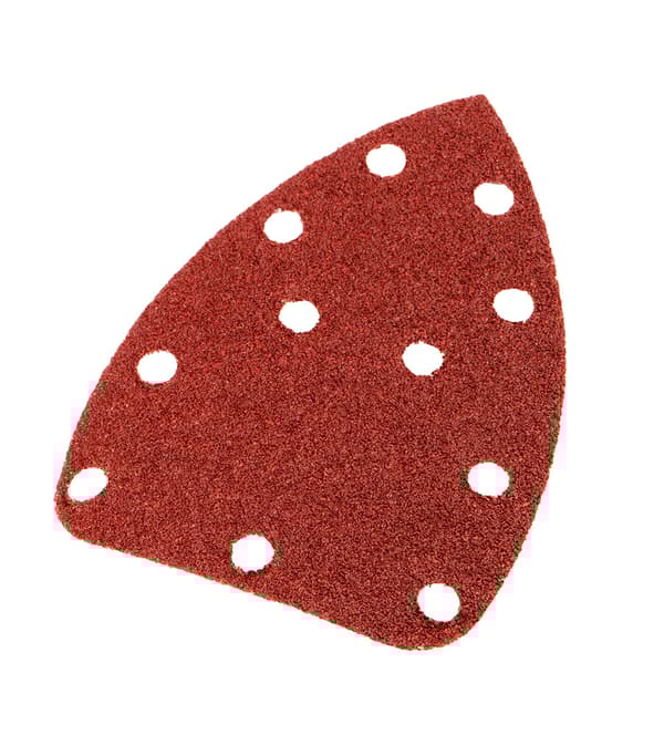 Velcro sandpapir delta 140 x 140 x 80 mm, K40, 5 stk., med huller