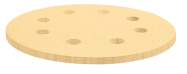 Kardborresandpapper 180 mm, K120, 5 st, med 8 hål för slipmaskin 59G263