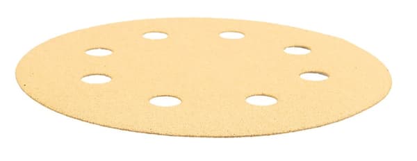 Kardborresandpapper 180 mm, K120, 5 st, med 8 hål för slipmaskin 59G263