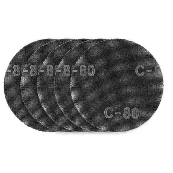 Kardborre gips slipnät 180 mm, K80, 5 st för slipmaskin 59G263