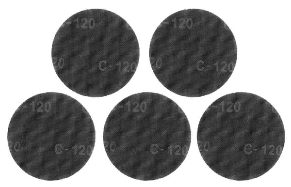 Kardborregips slipnät 180 mm, K120, 5 st för slipmaskin 59G263