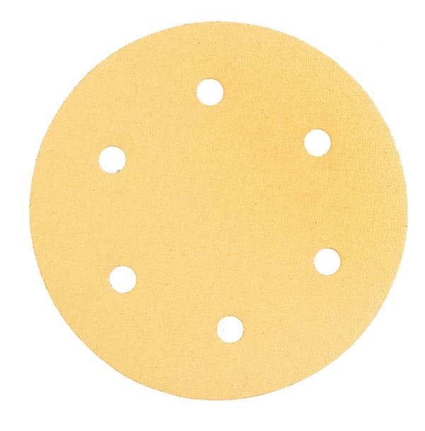 Kardborresandpapper 225 mm, K80, 5 st, med 6 hål för slipmaskin 59G264, 59G265