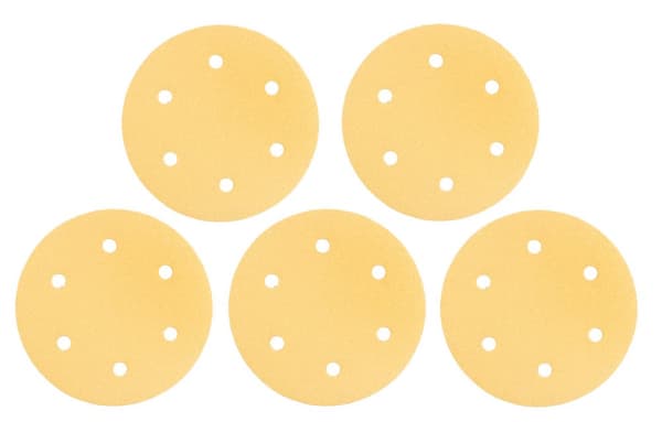 Kardborresandpapper 225 mm, K80, 5 st, med 6 hål för slipmaskin 59G264, 59G265