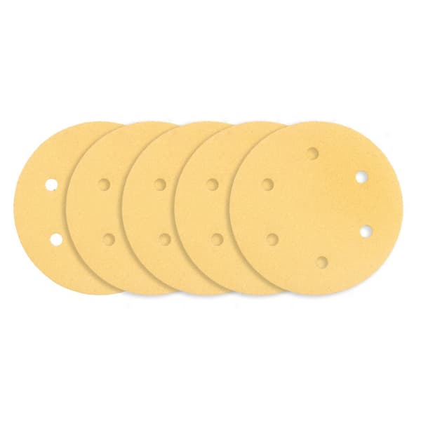 Kardborresandpapper 225 mm, K80, 5 st, med 6 hål för slipmaskin 59G264, 59G265