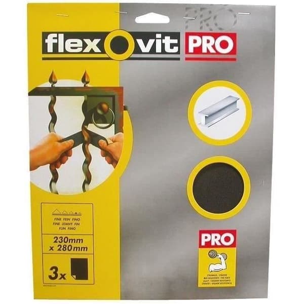 FLEXOVIT Set med 3 Grova Slipdukar