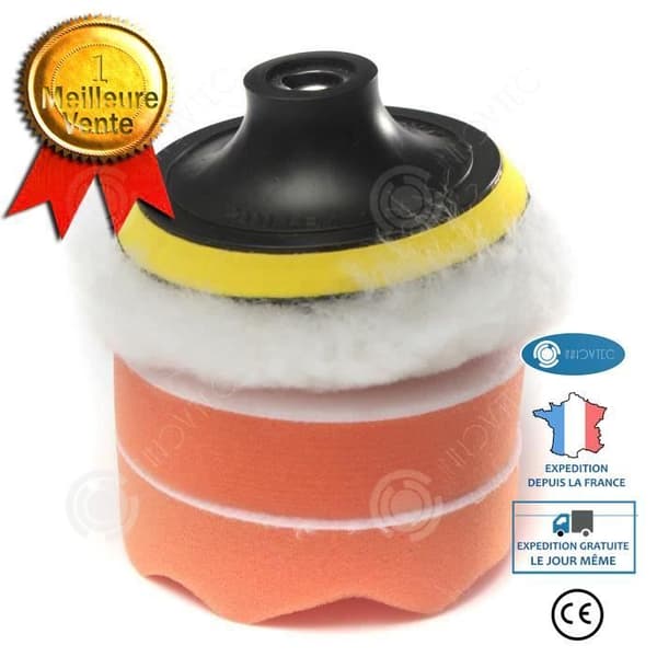 INN® TD® 4" Polerskiva Kit med borradapter Verktyg Biltillbehör Sponge-Shine-Propr