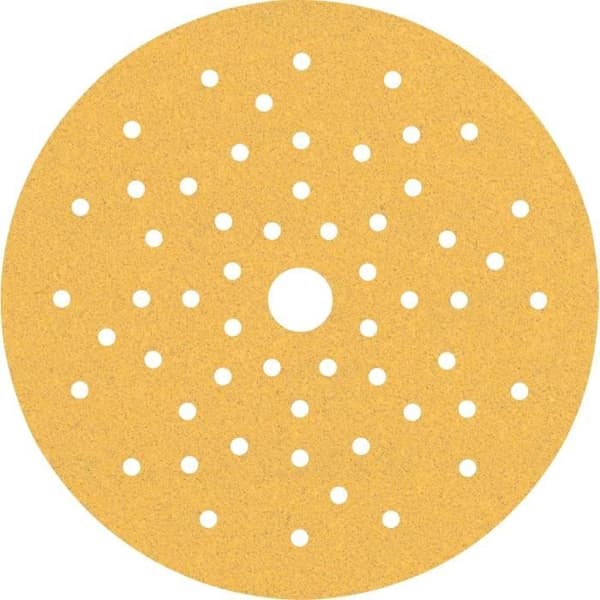 Bosch Professional 50x Sandpapper Expert C470 med multipla hål för Hårdträ, Måla på trä, Ø 150 mm, Korn 100, Tillbehör