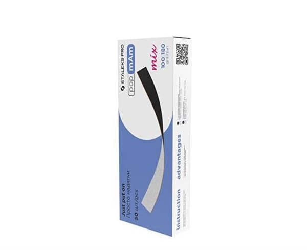 Ersättningsslippapper dubbelsidigt Expert Tjocklek 100/180 (Engångsdubbelsidiga ficher PapmAm Mix) 50 st