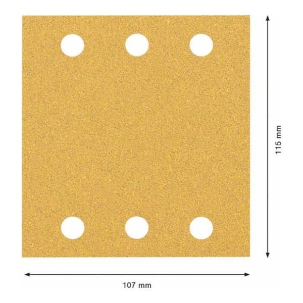 Slippapper - BOSCH - C470 - 115x107mm - G60 - Självhäftande fäste