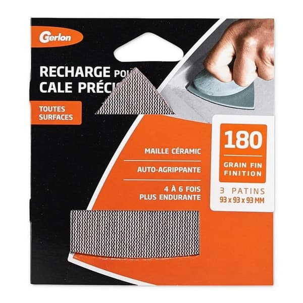 Slipande ark - sandpapper - slippad - Gerlon sliptriangel - ADPSDF
