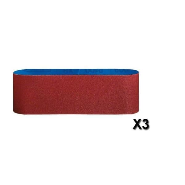 Slipband - BOSCH - X440 - Förpackning om 3 - 65x410 mm - Korn 40