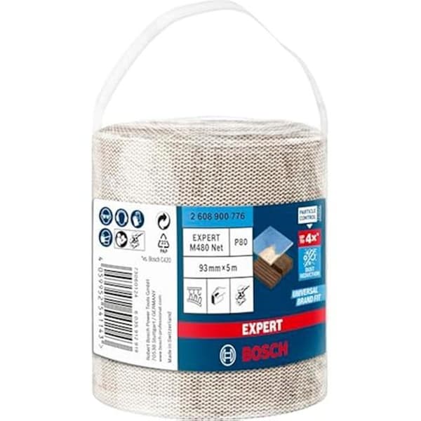 Nätverkade sliprullar - BOSCH - Expert M480 - 93 mm - 5 m - Korn 80