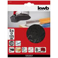 Miniatyrbild 2 av 3: Sandpapper - KWB - 491312 - Korn 120 - Ø 125 mm - 5 st.