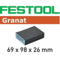 Miniatyrbild 1 av 3: FESTOOL slippsvamp 69x98x26 Korn 120 - Förpackning med 6 - 201082