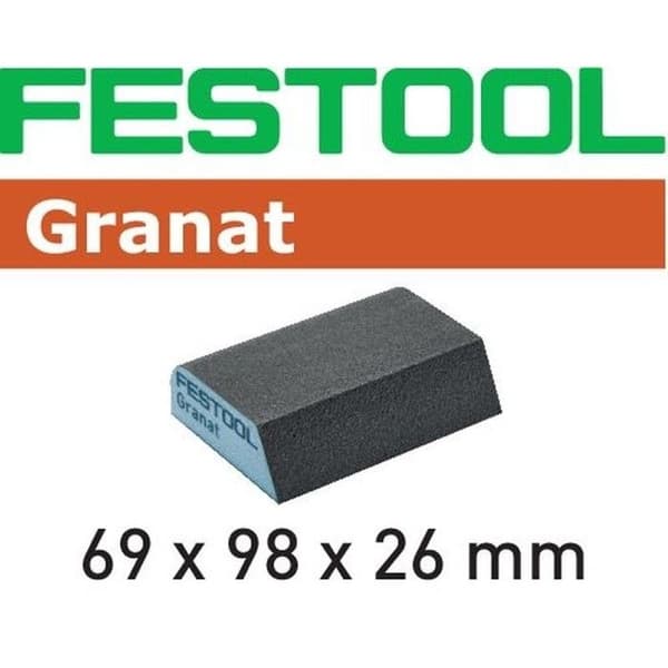 FESTOOL Slipsgummi 69x98x26 Korn 120 CO - Förpackning med 6 - 201084