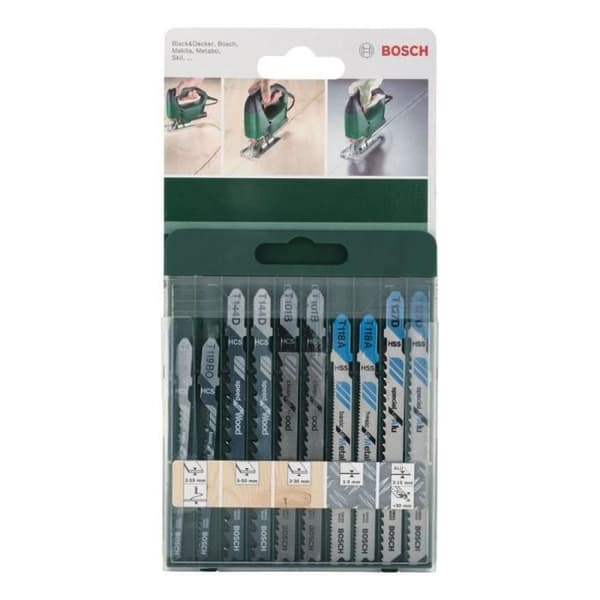 Stiksavklinger - BOSCH - Pakke med 10 - HSS bimetal - Blandet træ og metal
