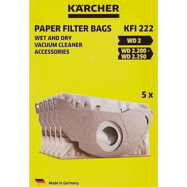 KÄRCHER Suodatinpaperipussi, 5 kpl pakkaus