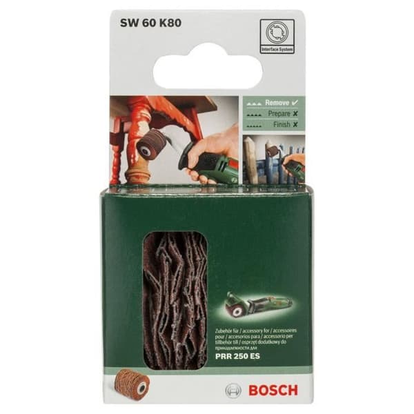 Fleksibel rulle PRR 60mm G80 - BOSCH - Slibning af træ, metal og syntetiske materialer