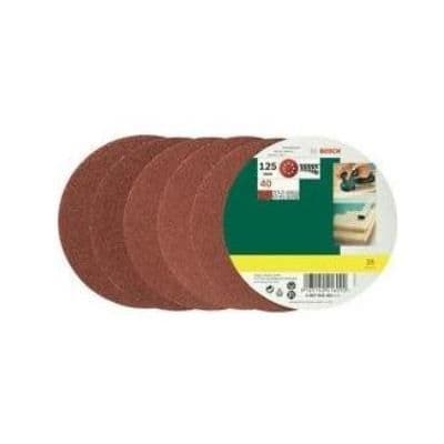 Set med 25 slipmedel Bosch 2607019491 - Excenterslip Ø125 mm - 25 slipskivor