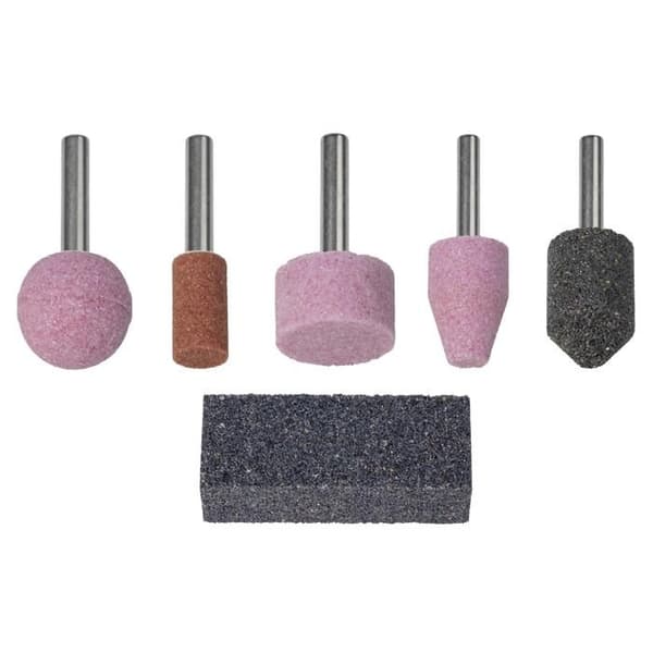 Abrasive Wheel Kit - wolfcraft - 6 delar - Ø 6 mm - Aluminiumoxid - Slipning ingår