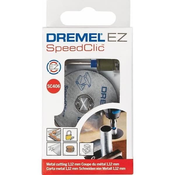 DREMEL SC406 Startpaket - EZ SpeedClic-adapter och 2 metallkapskivor Ø 38 mm