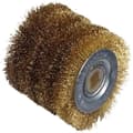 Miniatyrbild 1 av 2: Stor stålborste - 0,3 mm mässingspläterad tråd - Ø60mm - L60mm