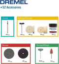 Miniatyrbillede 2 af 4: DREMEL universalsæt med 52 dele 687