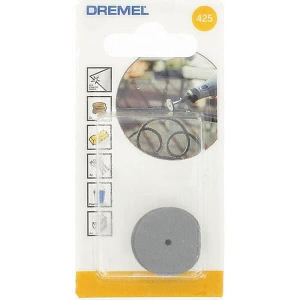 Set med 4 DREMEL 425 smärgelskivor för polering Ø 22,5 mm
