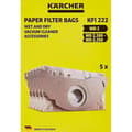 Pikkukuva 2 / 6: Kaksikerroksinen paperinen pölypussi KARCHER WD2200 / A2003 / 2004 / 2054Me -imureille - 5 kappaleen pakkaus