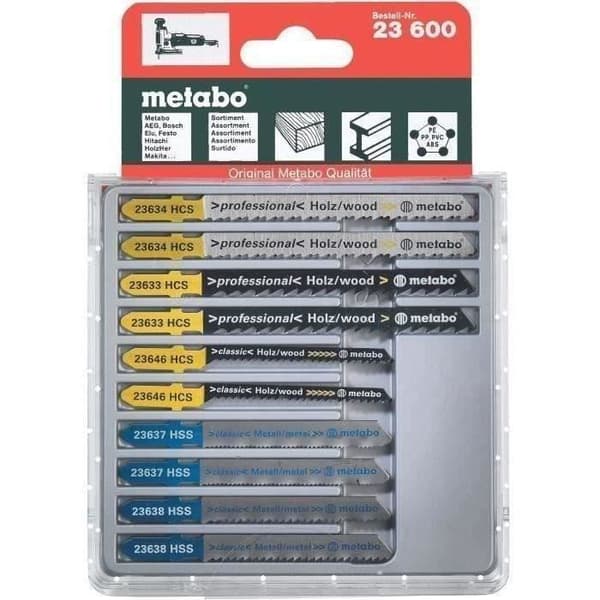 METABO Sticksågsblad - 10-pack - Trä, Metall, Plast - HCS/HSS