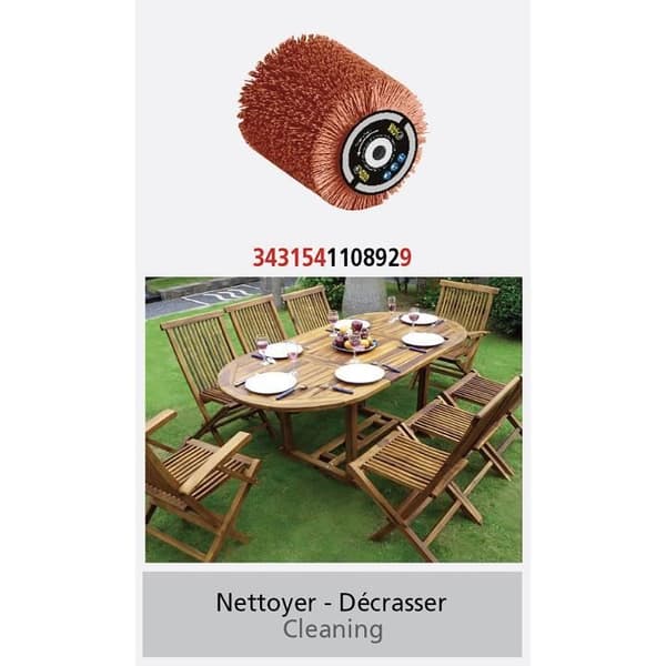 Slibende nylonbørste - FARTOOLS - Ø80mm L 100mm - Til affedtning/affedtning/rengøring