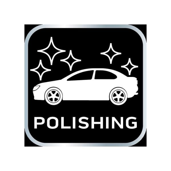 Poleringskudde 150 x 150 mm x 25 mm, medelgrov svamp