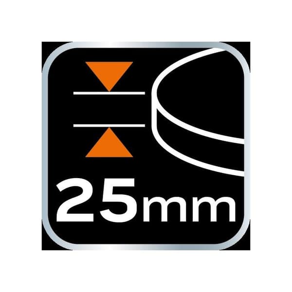 Poleringskudde 150 x 150 mm x 25 mm, medelgrov svamp