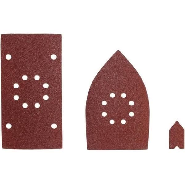 RYOBI - Assorteret sæt med 30 slibemidler til EMS180RV / RMS180 / RMS170 slibemaskiner (10 x 1/3 ark + 10 trekanter + 10 fingre) - SMS30A