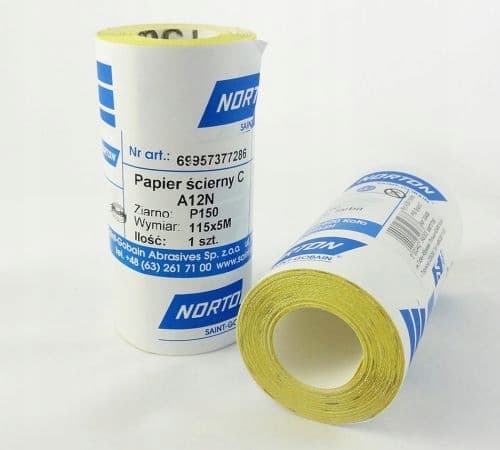 NORTON A12N P80 sandpapirrulle 115x5mb
