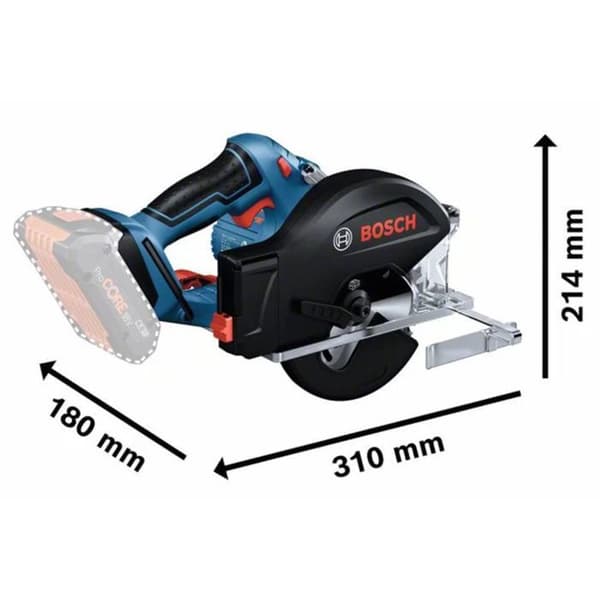 Cirkelsåg GKM 18V-50 BOSCH i L-Boxx box - utan batteri - 06016B8001