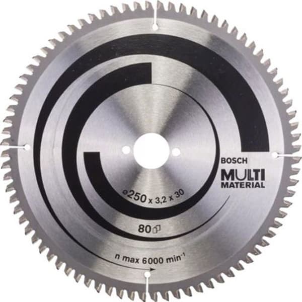 Cirkelsågbladsdiameter 250 x 30 x 3,2 mm multimaterial - 80 tänder - BOSCH - 2608640516