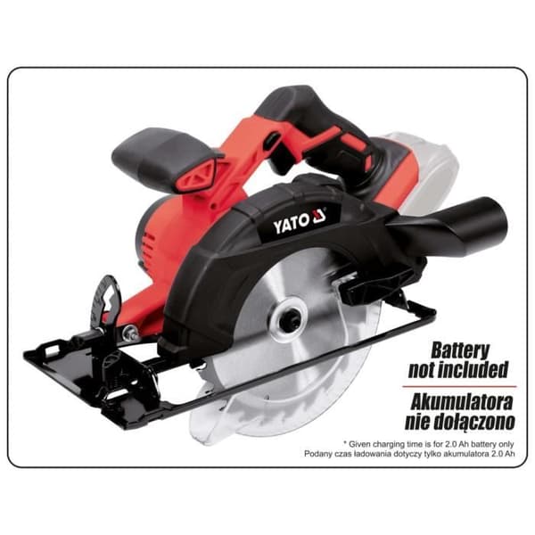 YATO Cirkelsåg utan batteri 165 mm 18 V