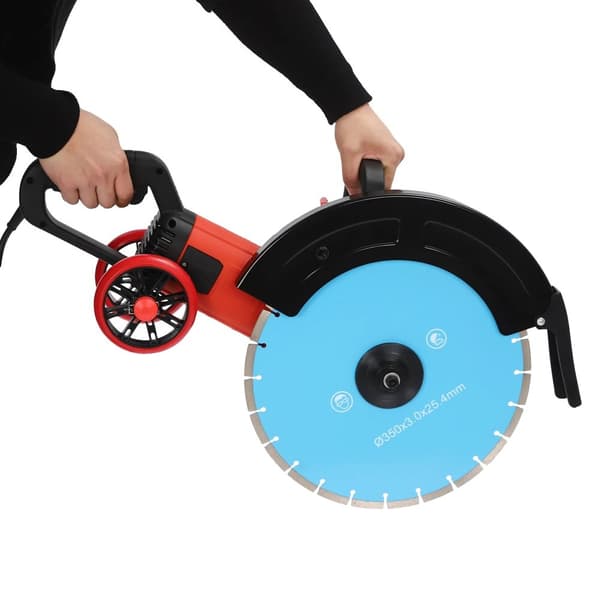 Elektrisk Betongsåg, 4000W Effekt, 3000 RPM Hastighet,Svart