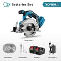 Miniatyrbild 2 av 2: Elektrisk cirkelsåg, 1000W borstlös motor, trådlös drift,2-928VF Batteri