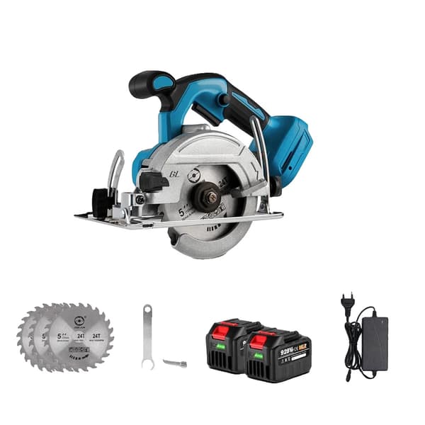 Elektrisk cirkelsåg, 1000W borstlös motor, trådlös drift,2-928VF Batteri
