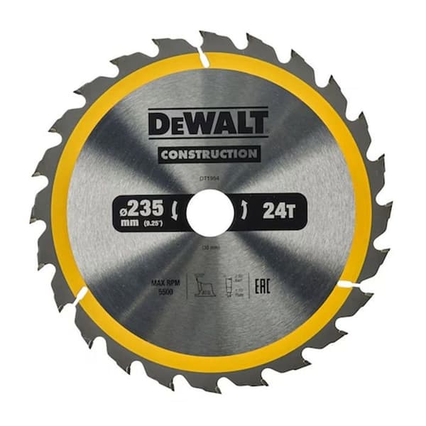 Cirkelsågblad - DeWALT - DT1954-QZ - 235/30 mm - 24 tänder