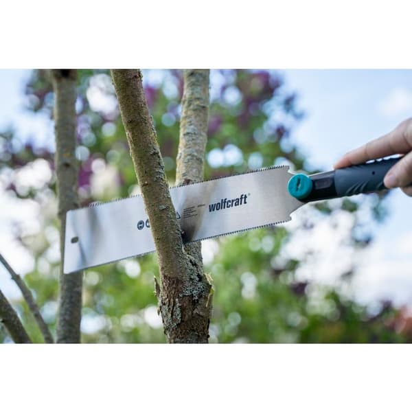 Japansk Såg - wolfcraft - 330 mm Klinge i Rostfritt Stål - För Trä, Socklar, Plastslang - 6955000
